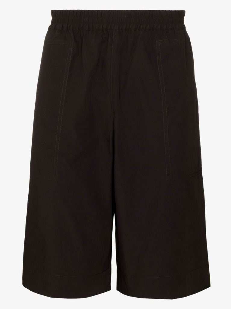 Black Helix Knee-length Shorts