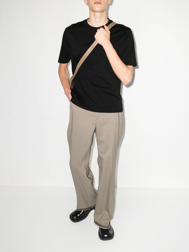 Blue Crew Neck Cotton T-shirt