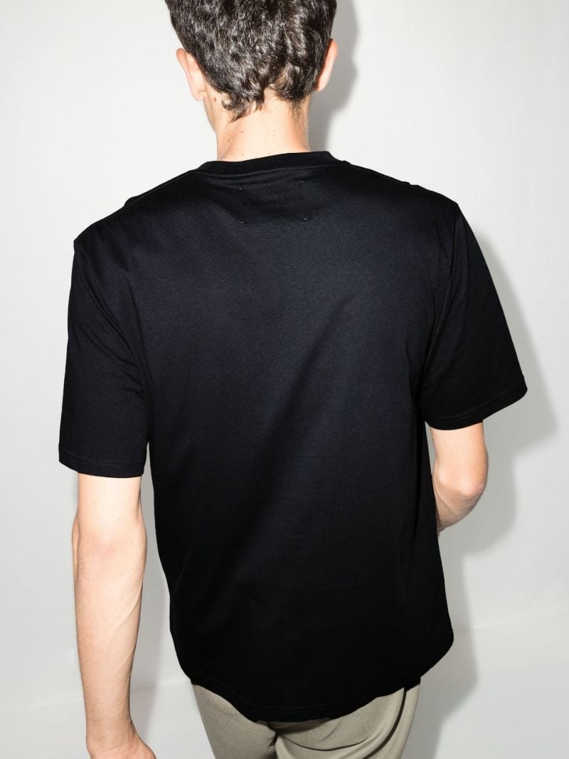 Blue Crew Neck Cotton T-shirt