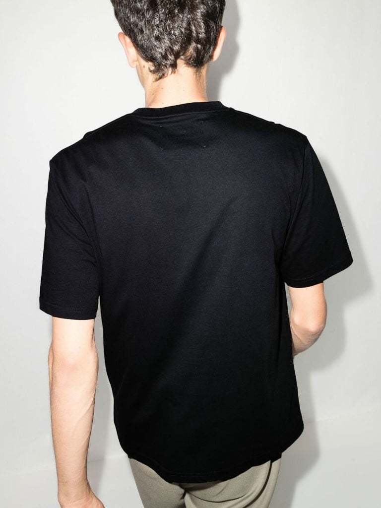 Blue Crew Neck Cotton T-shirt