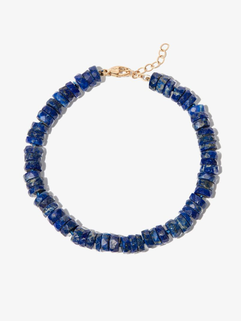 14k Yellow Gold Atlas Lapis Lazuli Bracelet