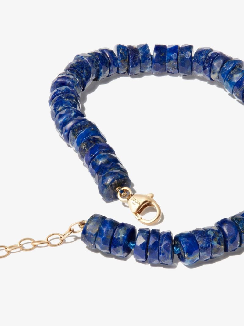 14k Yellow Gold Atlas Lapis Lazuli Bracelet