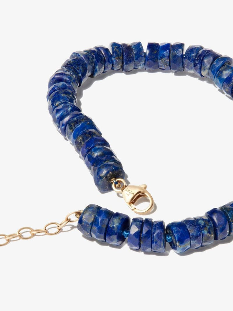 14k Yellow Gold Atlas Lapis Lazuli Bracelet