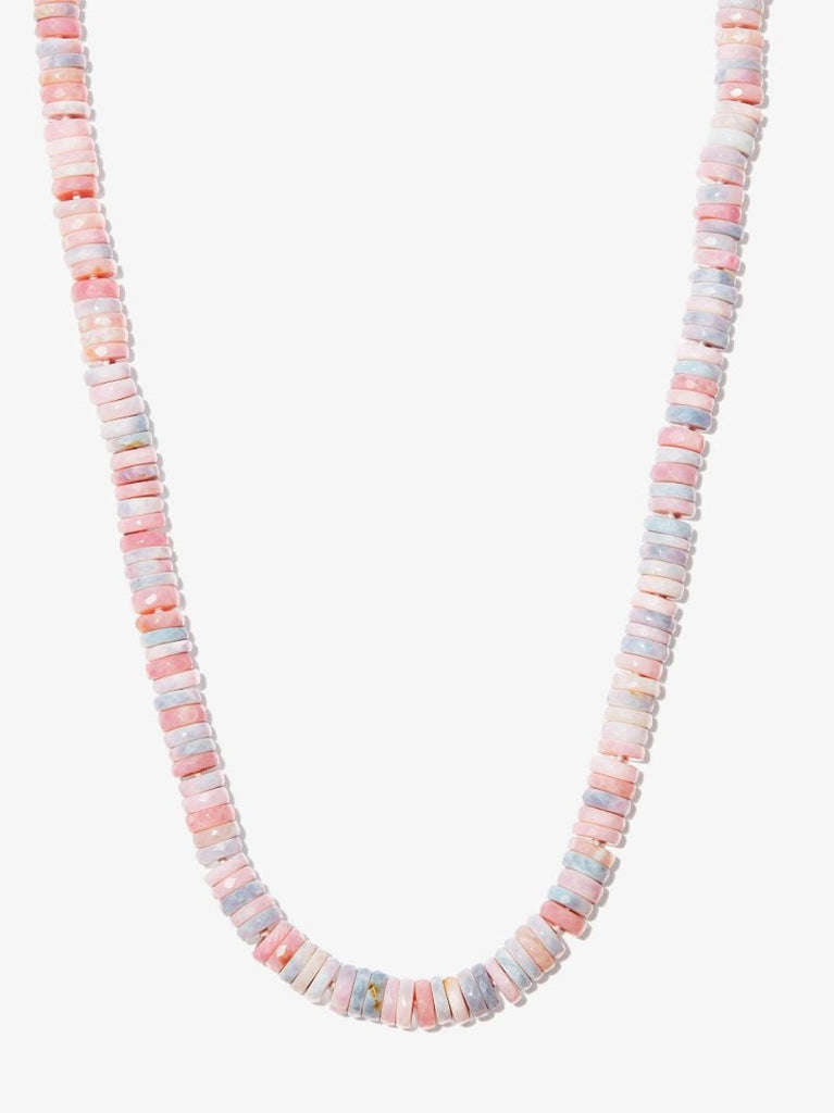 14k Yellow Gold Atlas Opal Beaded Necklace