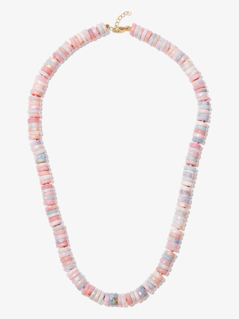 14k Yellow Gold Atlas Opal Beaded Necklace