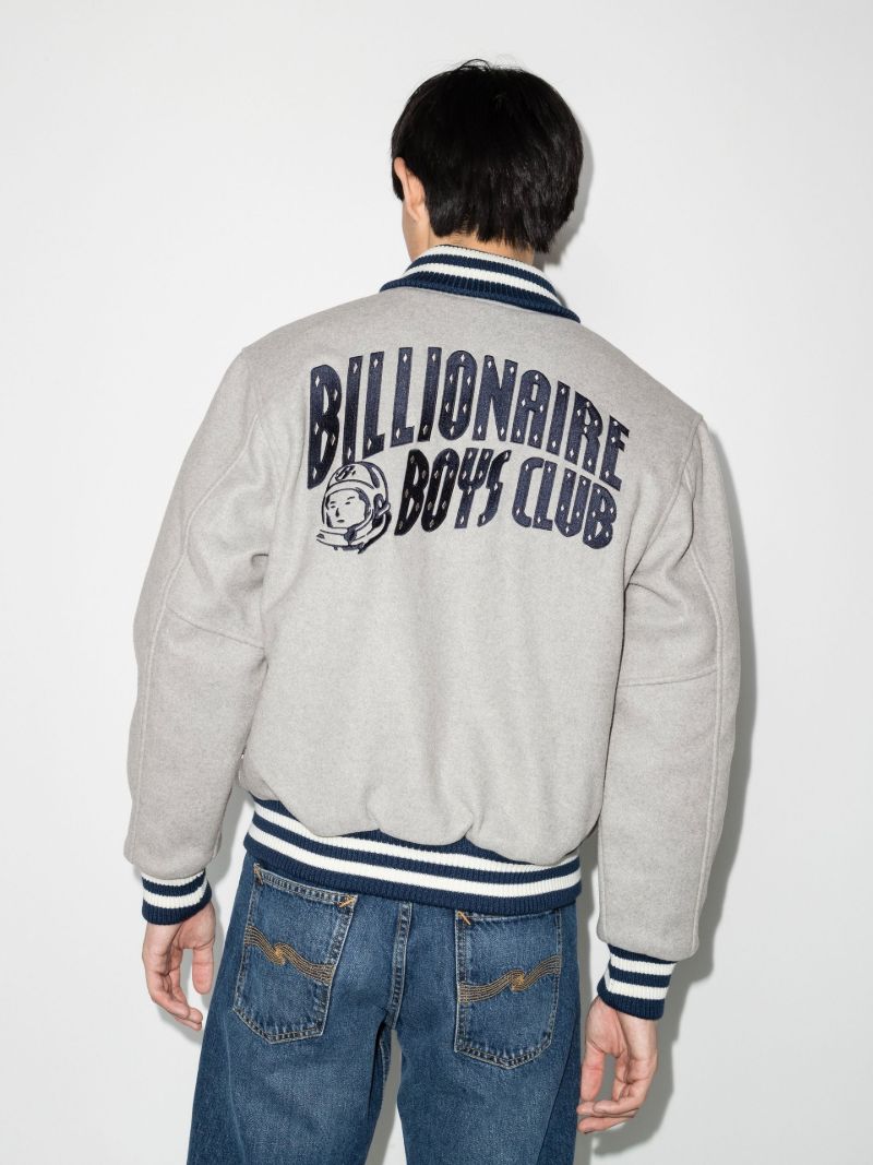 Grey Astro Varsity Jacket