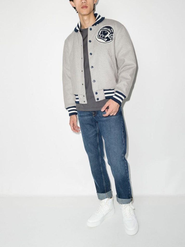 Grey Astro Varsity Jacket
