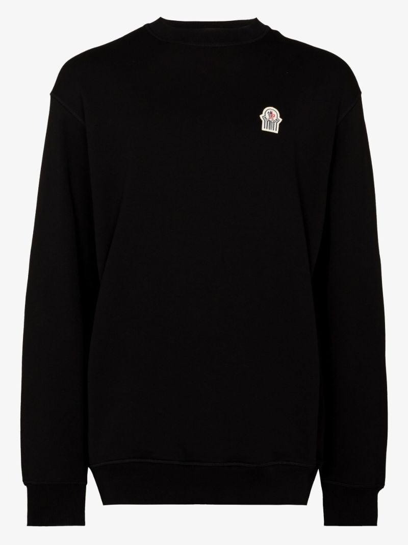 X Gentle Monster Black Logo Cotton Sweatshirt