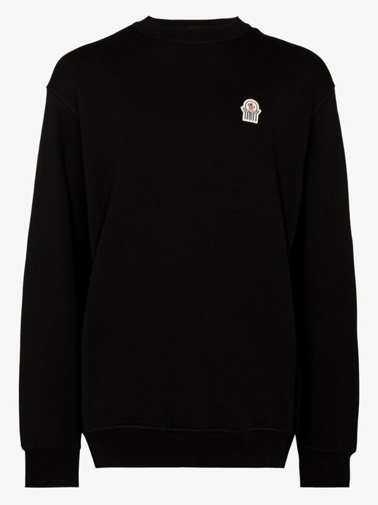 X Gentle Monster Black Logo Cotton Sweatshirt