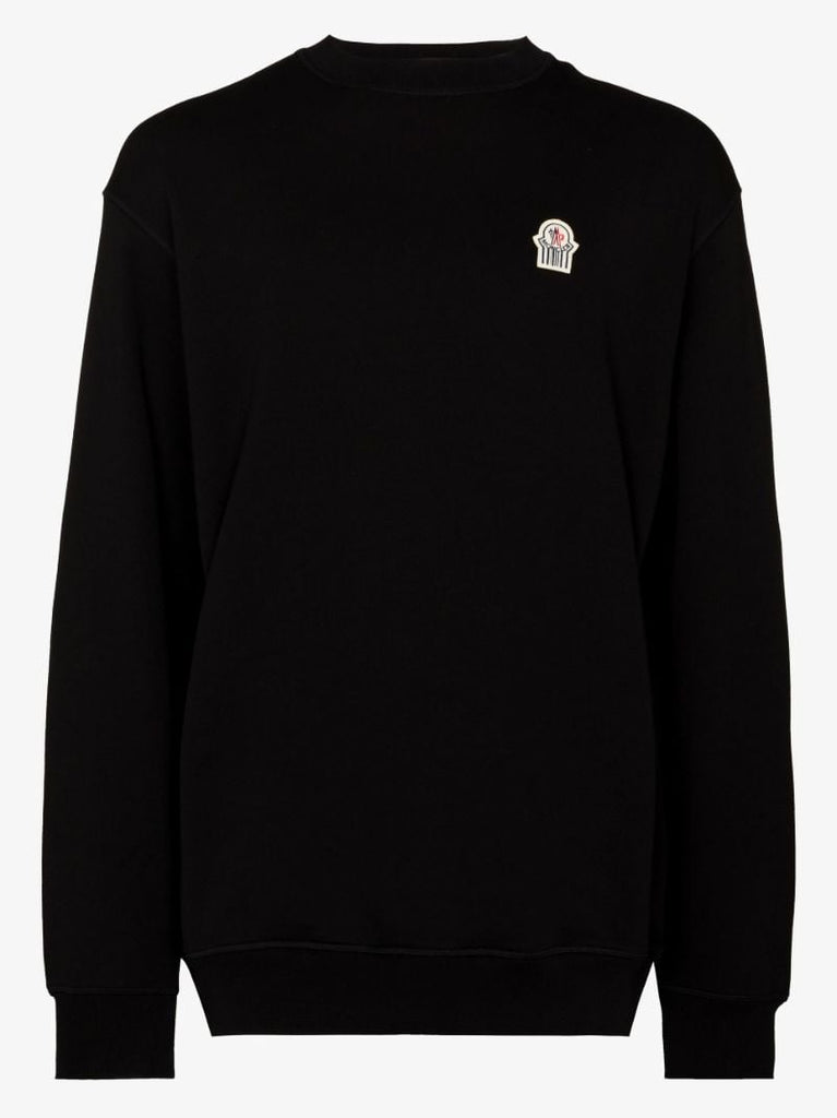 X Gentle Monster Black Logo Cotton Sweatshirt