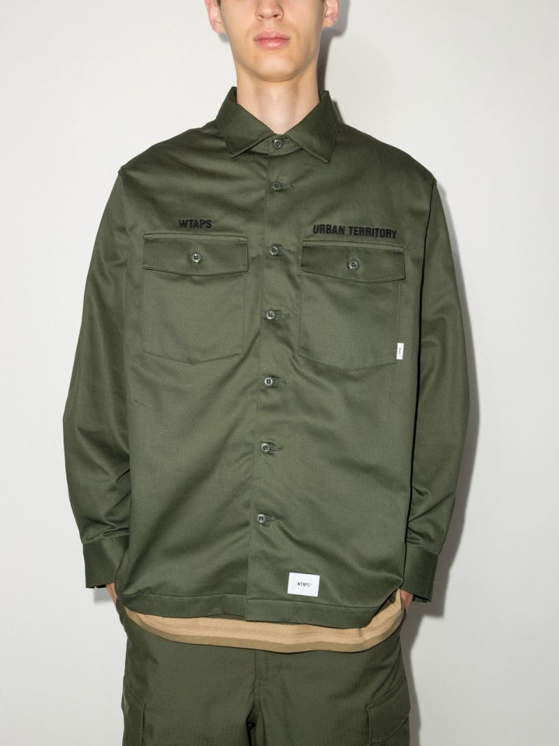 Green Buds Long Sleeve Cotton Shirt