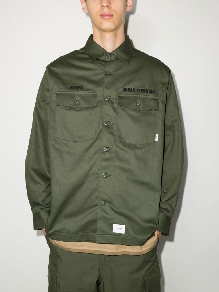 Green Buds Long Sleeve Cotton Shirt