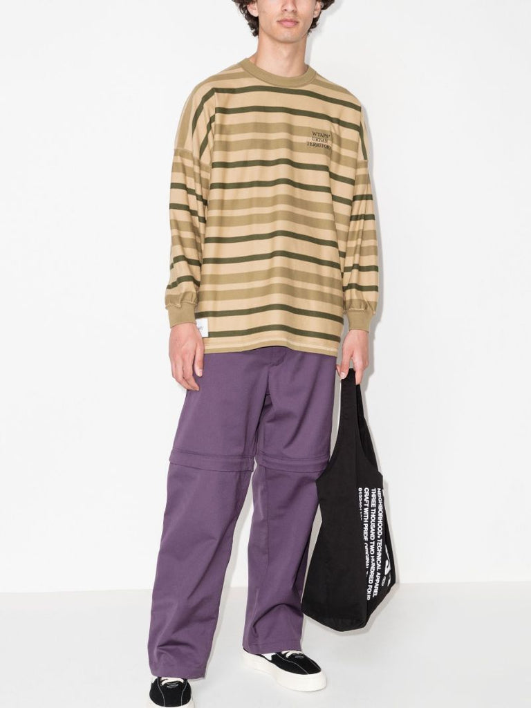 Jam 01 Logo Striped Cotton Sweatshirt