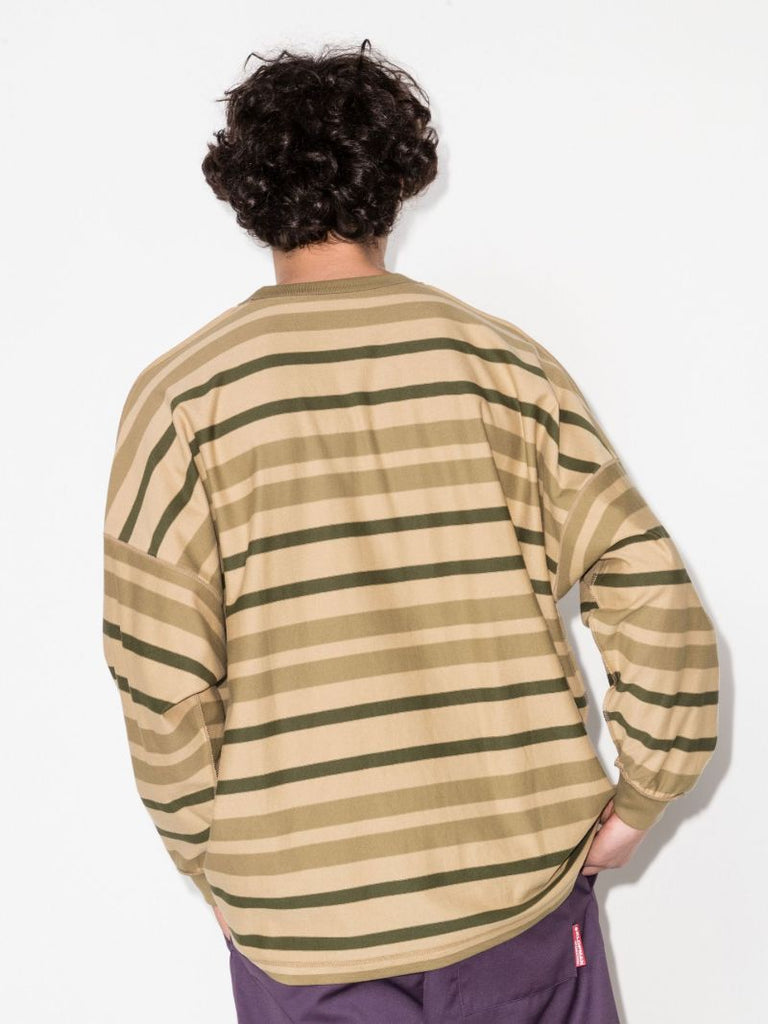 Jam 01 Logo Striped Cotton Sweatshirt