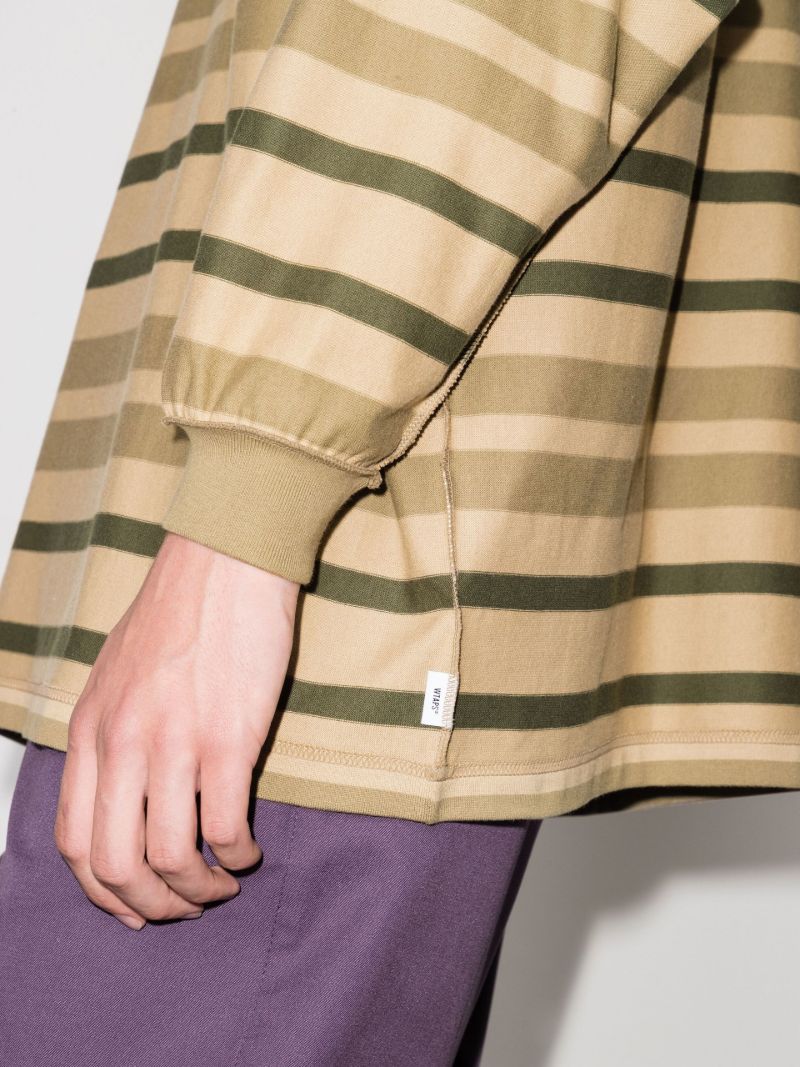 Jam 01 Logo Striped Cotton Sweatshirt