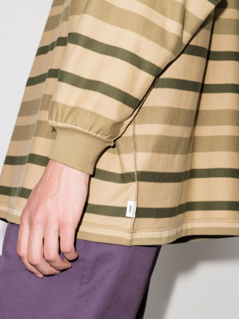 Jam 01 Logo Striped Cotton Sweatshirt