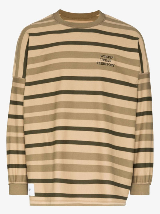 Jam 01 Logo Striped Cotton Sweatshirt