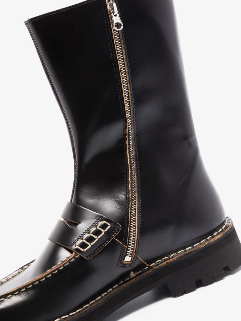Black Eki Leather Boots