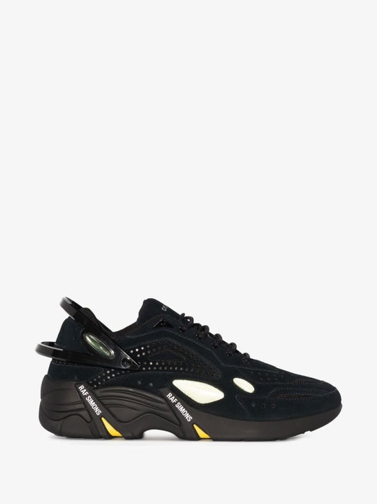 Black Cylon-21 Low Top Suede Sneakers