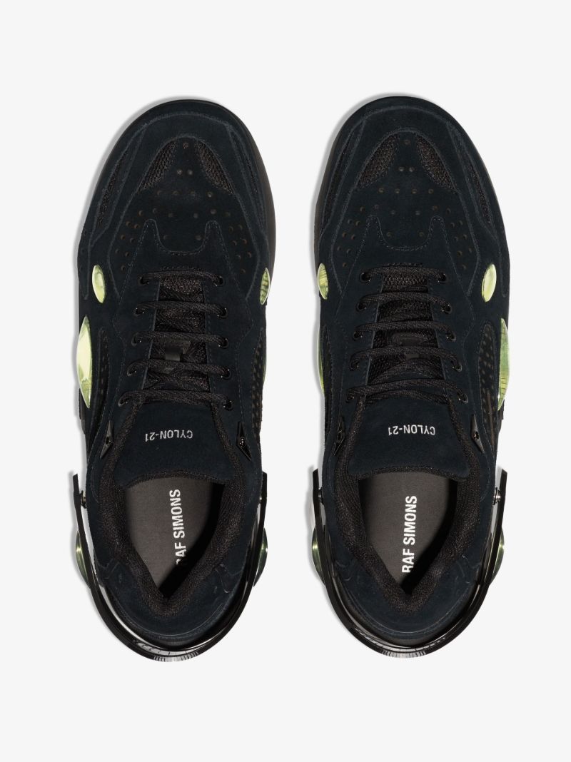 Black Cylon-21 Low Top Suede Sneakers