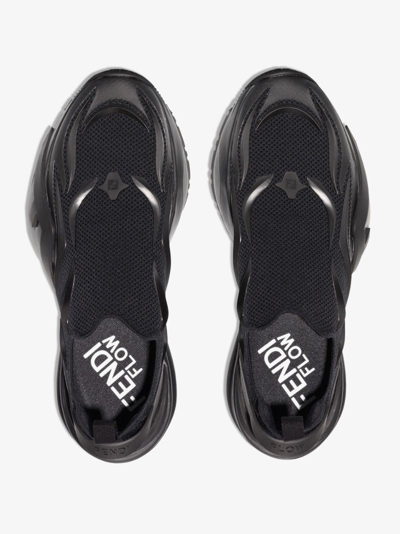Black Slip-on Low Top Trainers
