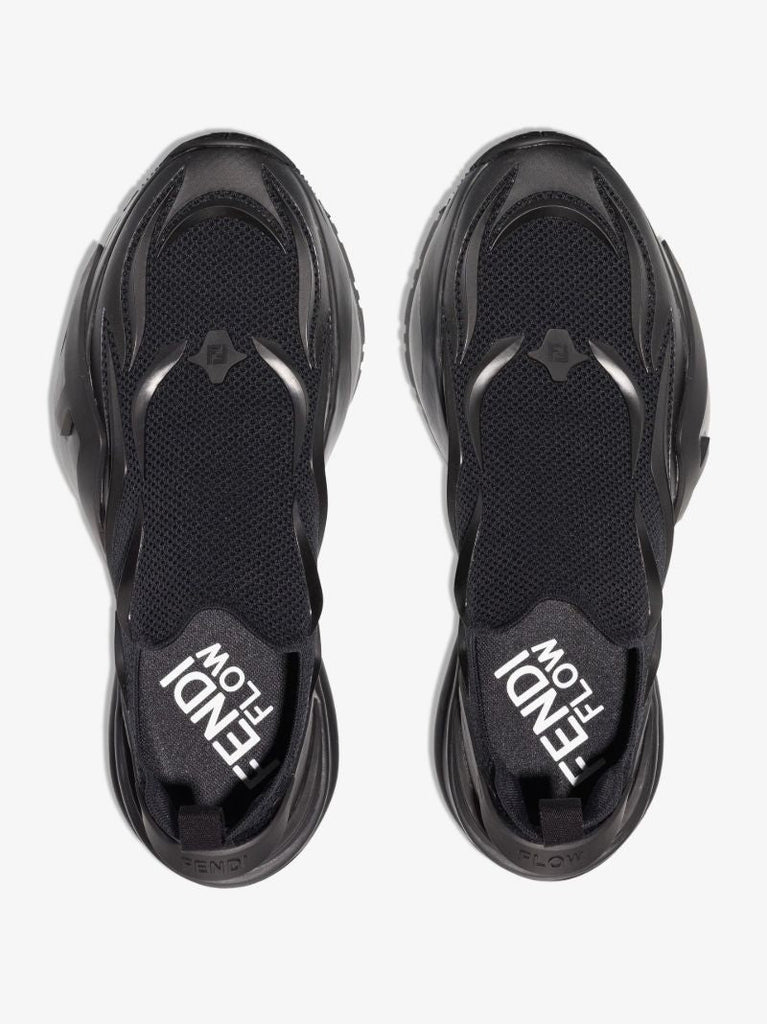 Black Slip-on Low Top Trainers