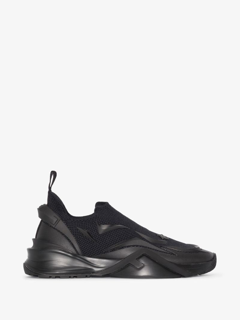 Black Slip-on Low Top Trainers