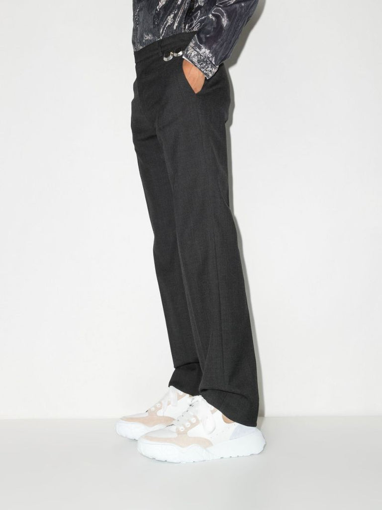 White Runner Low-top Leather Sneakers