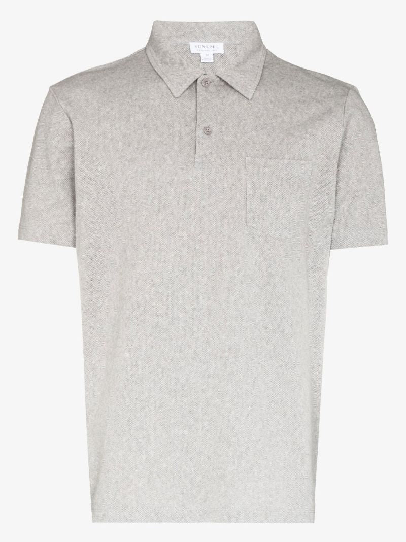 Grey Riviera Cotton Polo Shirt