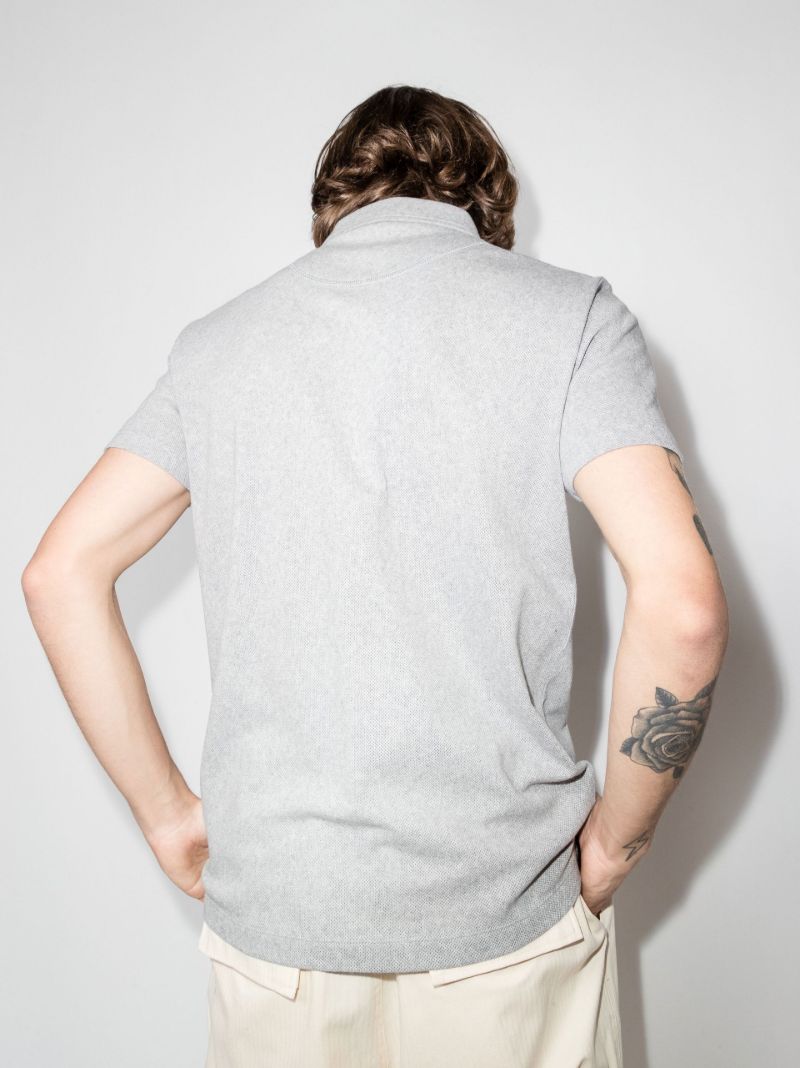 Grey Riviera Cotton Polo Shirt