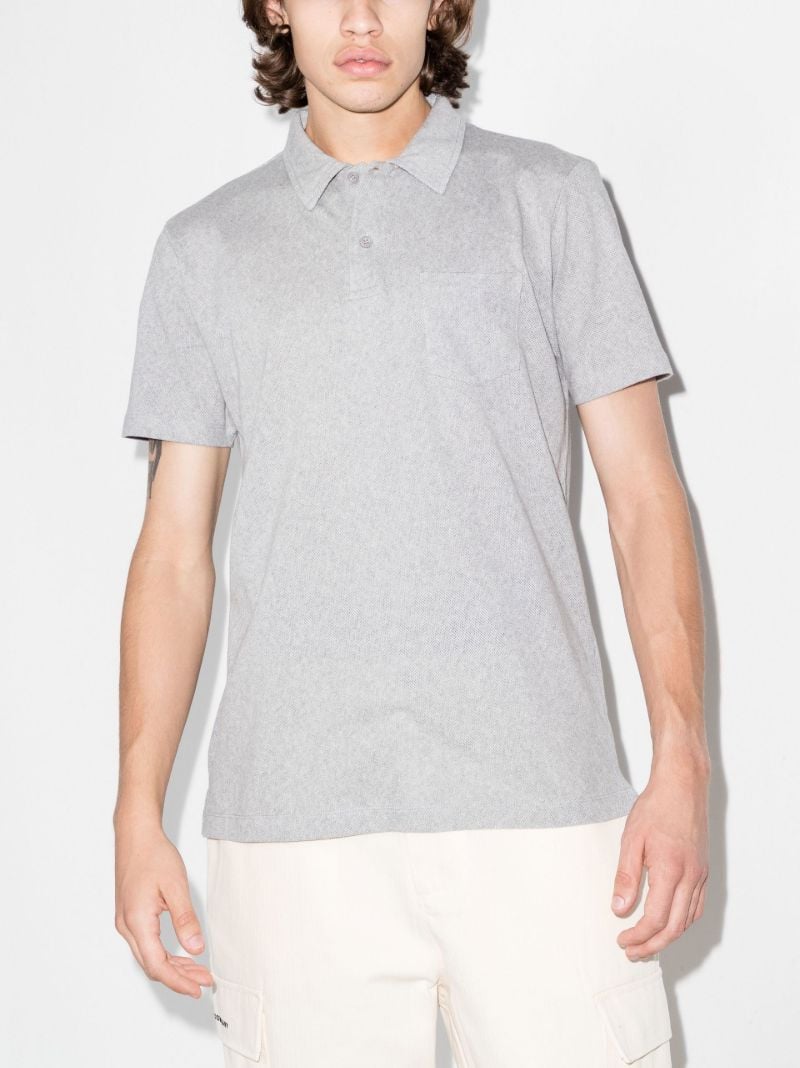 Grey Riviera Cotton Polo Shirt
