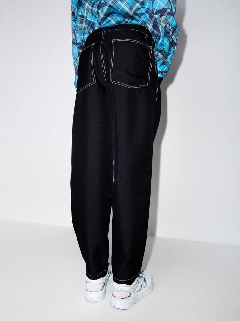 Contrast Stitch Trousers