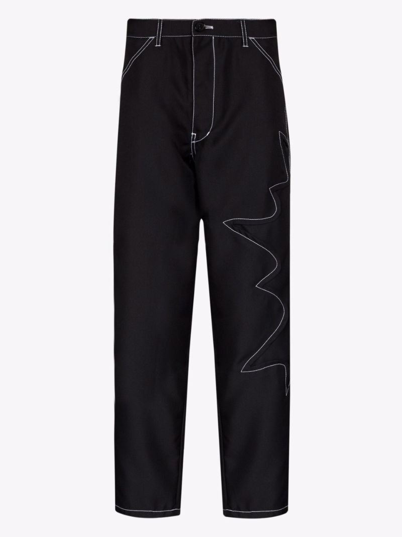 Contrast Stitch Trousers
