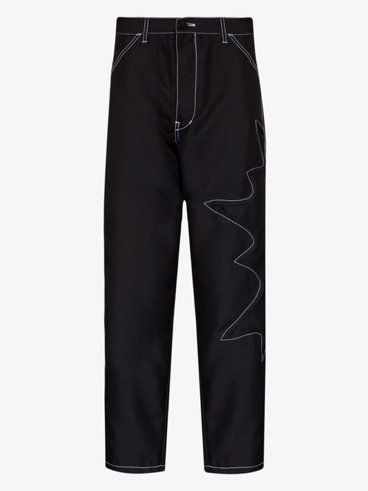 Contrast Stitch Trousers
