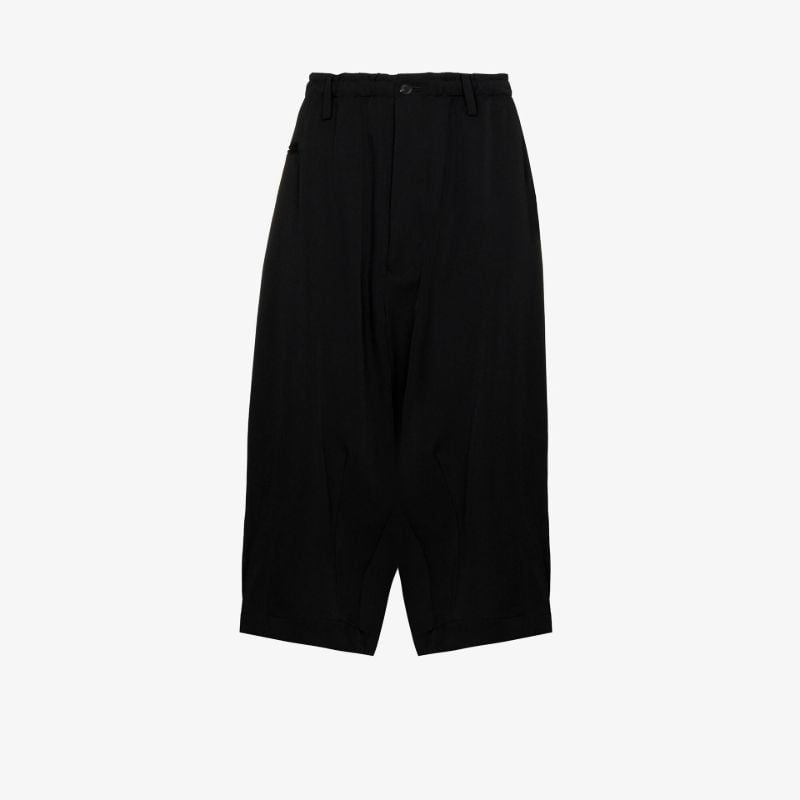 Cropped Wool Trousers