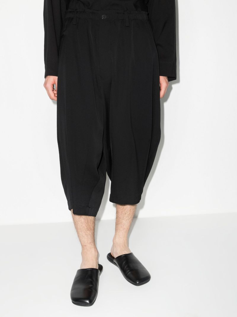 Cropped Wool Trousers