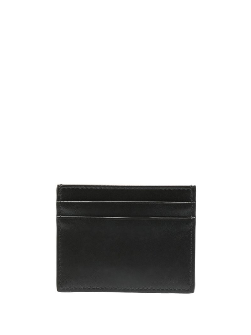 Black Leather Logo Card Holder