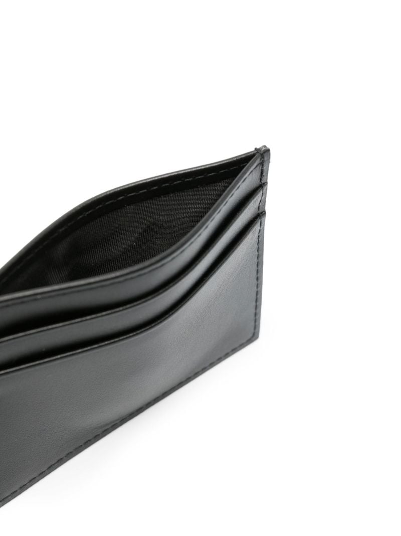 Black Leather Logo Card Holder