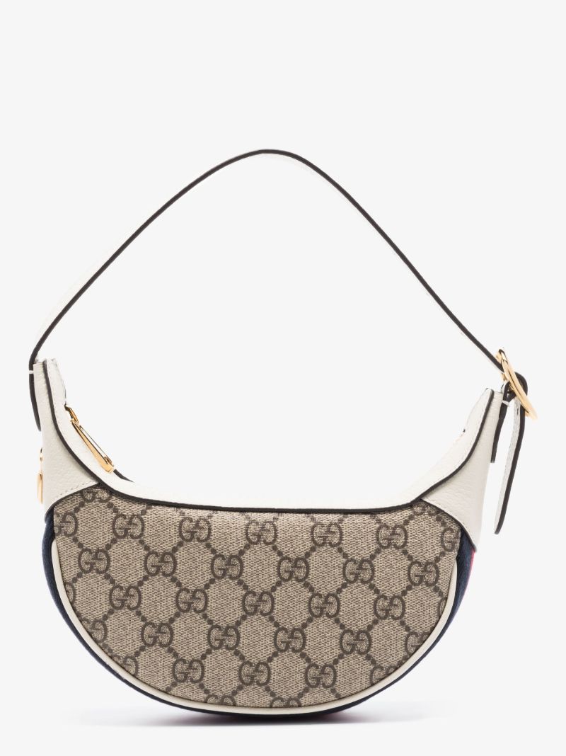 Neutral Ophidia Mini Gg Supreme Canvas Bag