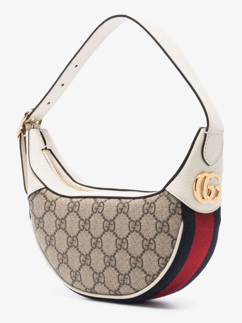 Neutral Ophidia Mini Gg Supreme Canvas Bag