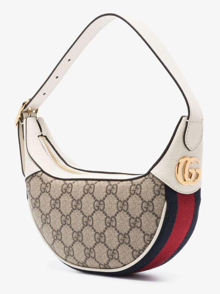Neutral Ophidia Mini Gg Supreme Canvas Bag
