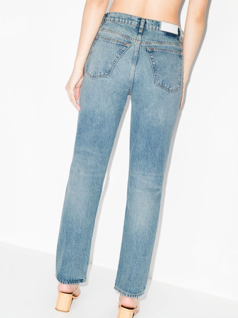 Blue '70s Straight Leg Organic Cotton Jeans