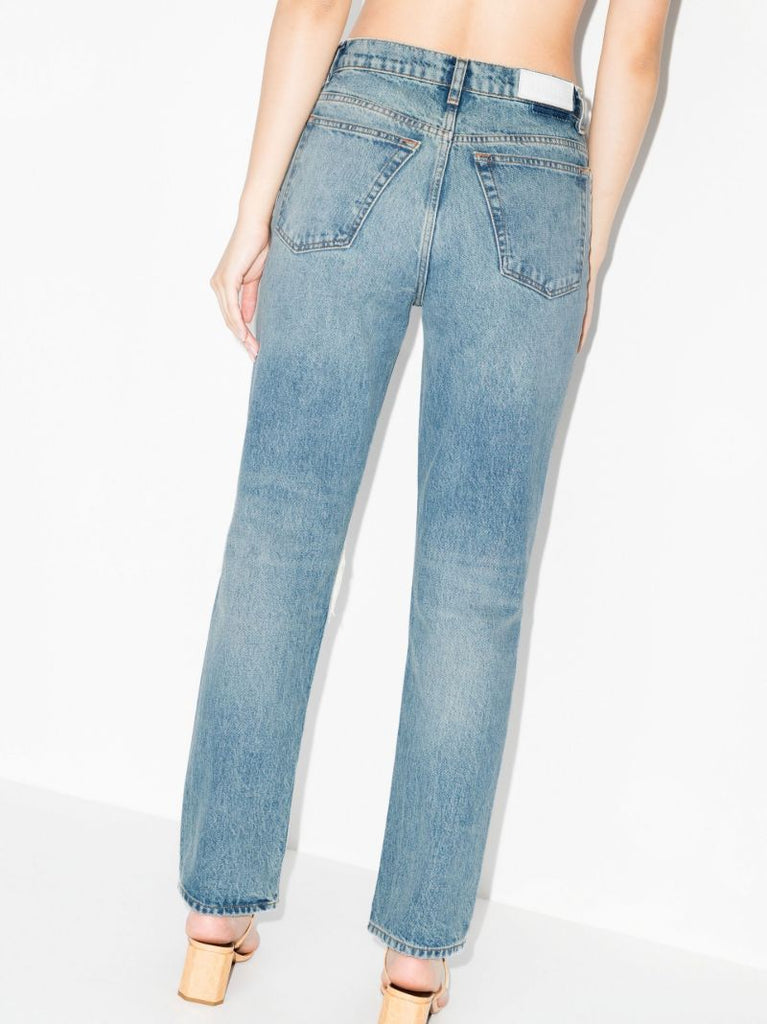 Blue '70s Straight Leg Organic Cotton Jeans