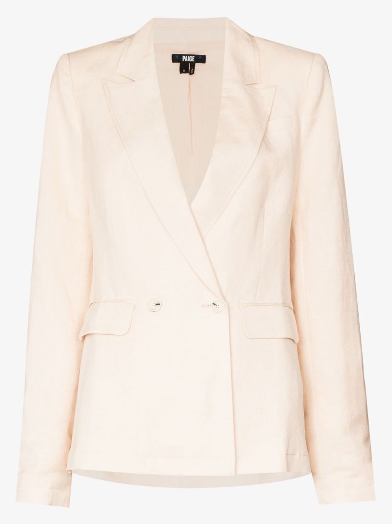 Neutral Dawson Linen Blazer