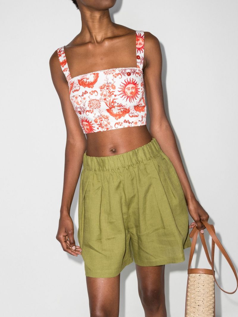 White and Red Didi Printed Top