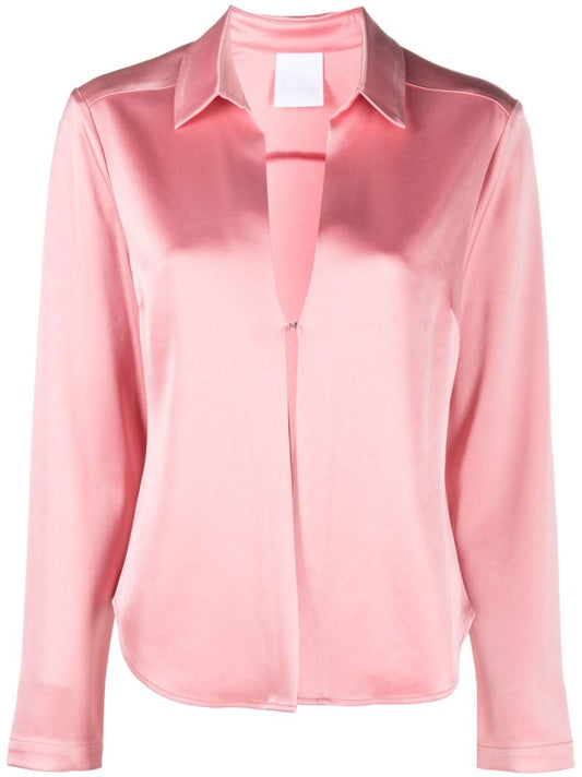 Pink Sateen Blouse