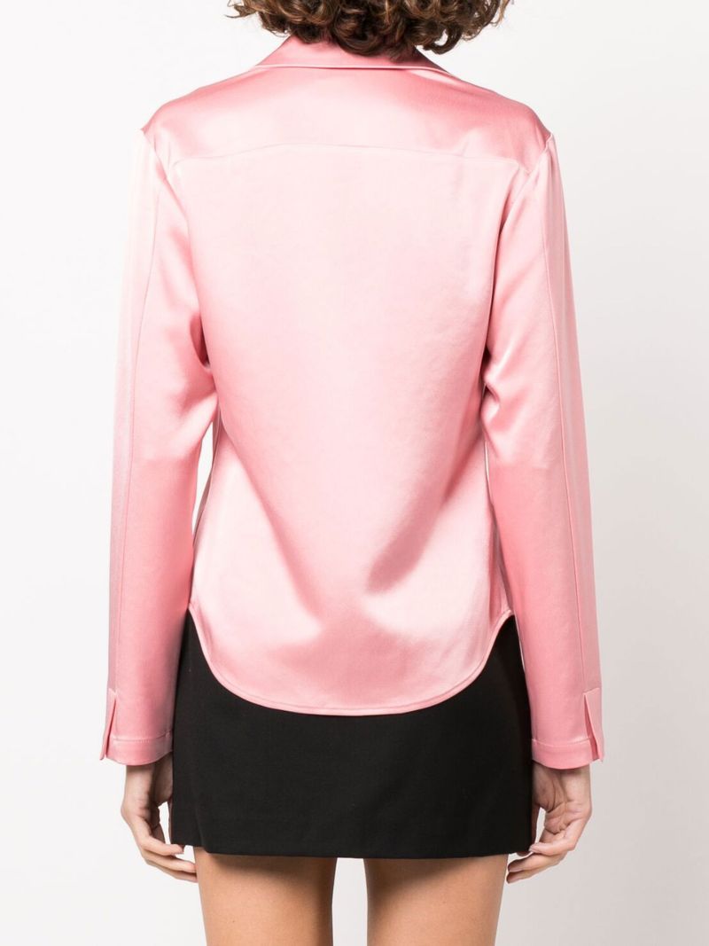 Pink Sateen Blouse