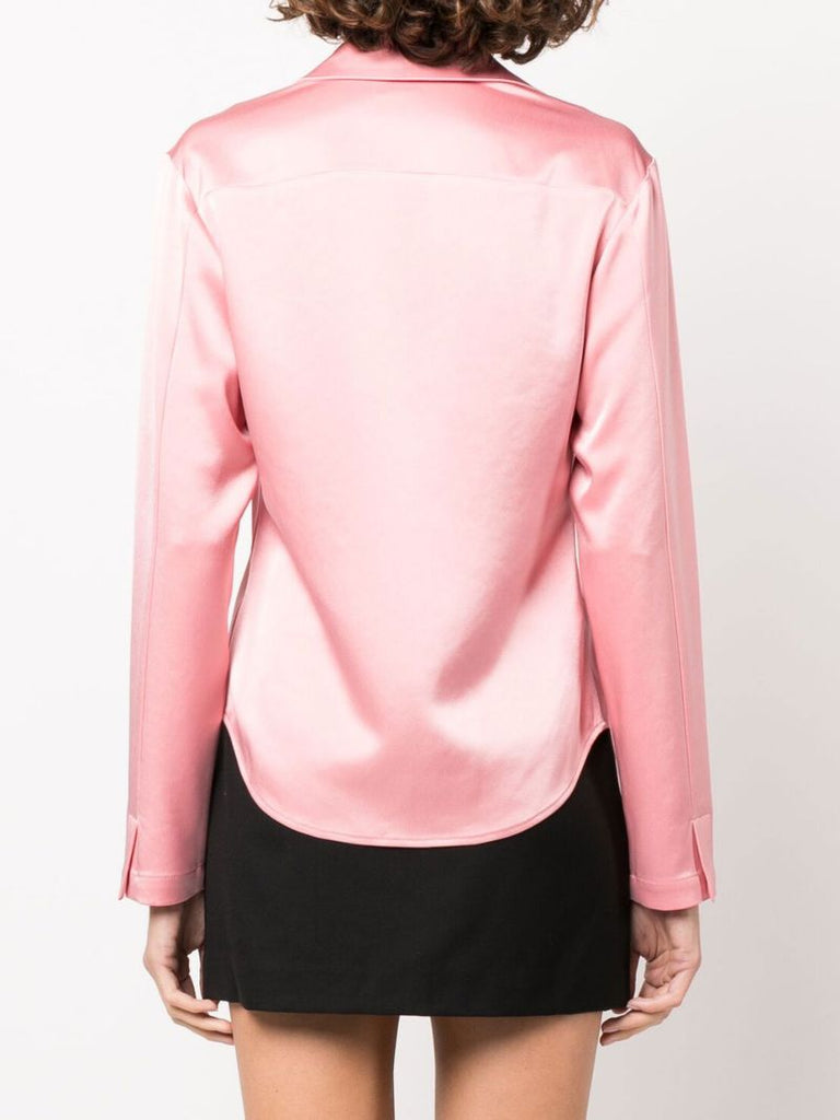 Pink Sateen Blouse