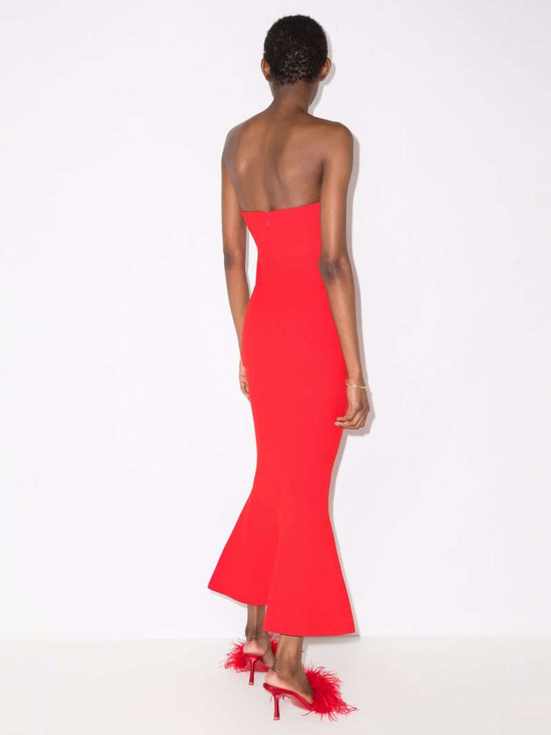 Amara Flared Bandeau Midi Dress
