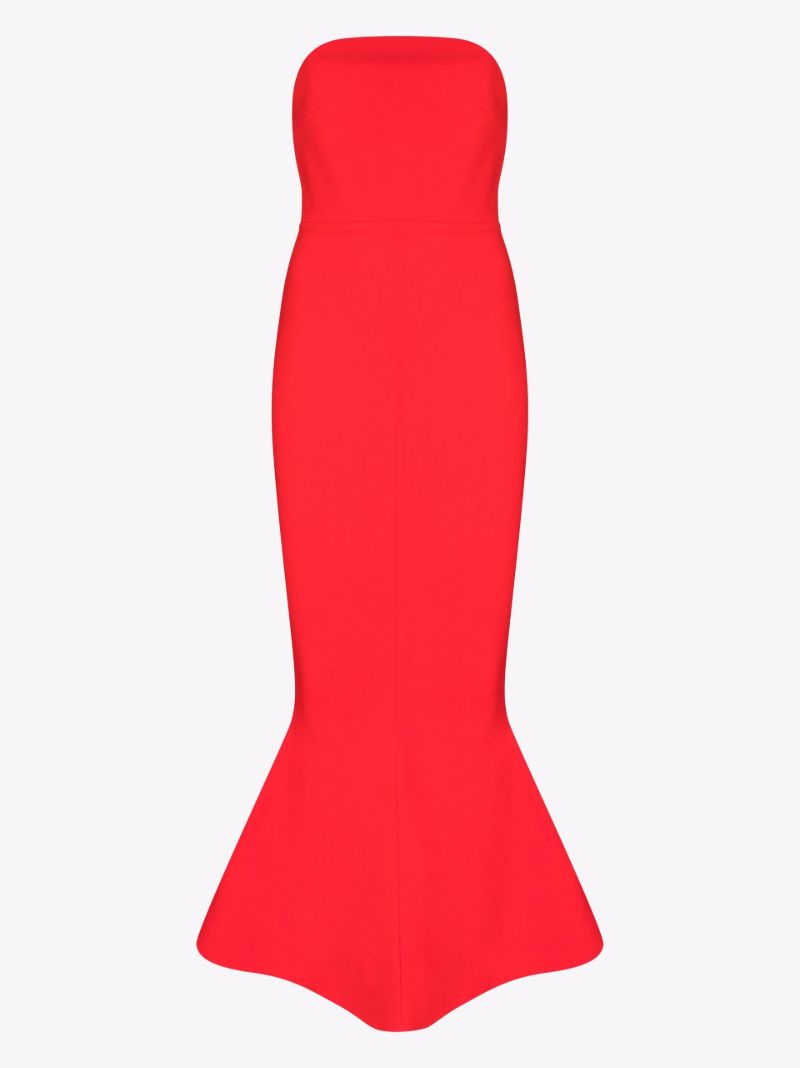 Amara Flared Bandeau Midi Dress